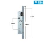 Κλειδαριά εξώπορτας CISA LOCKING LINE 25mm - Image 2