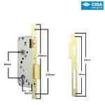 Κλειδαριά εξώπορτας CISA LOCKING LINE 45mm - Image 2