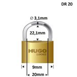 Λουκέτα συνδυασμού HUGO DR 20 60120 - Image 3