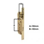 Κλειδαριά καμαρόπορτας AGB 40-90 Ιταλίας - Image 3