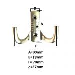 Κρεμάστρα επίπλων διπλή - Image 2