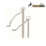 Πίρος ασφάλισης συρόμενης πόρτας αλουμινίου 6mm x 100mm - Image 2