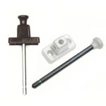 Πίρος ασφάλισης συρόμενης πόρτας αλουμινίου 6mm