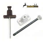 Πίρος ασφάλισης συρόμενης πόρτας αλουμινίου 6mm - Image 2