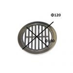 Σχάρα δαπέδου στρόγγυλη Φ120 χρωμέ με πατούρα - Image 2