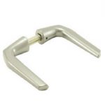 Χερούλια σιδηρόπορτας αλουμινίου χωρίς ροζέτες