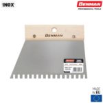 Ανοξείδωτη σπάτουλα πλακάδων με δόντι 6mm Benman 70921 - Image 2