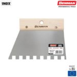 Ανοξείδωτη σπάτουλα πλακάδων με δόντι 12mm Benman 70923 - Image 2