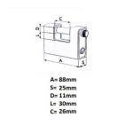 Λουκέτο ασφαλείας HUGO Cobra 88G 60148 - Image 4