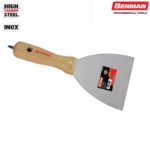 Ανοξείδωτη σπάτουλα με ξύλινη λαβή 125mm Benman 70599 - Image 2