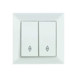 Mutlusan candela διακόπτης ale-retour κομιτατέρ λευκός 004 0201