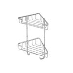 Ράφι γωνιακό τοίχου SANITARY WARE 002 διπλό