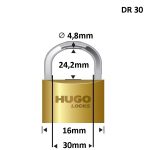 Λουκέτα συνδυασμού HUGO DR 30 60121 - Image 3