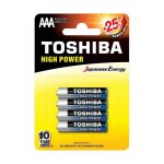 Μπαταρίες  TOSHIBA AAA LR03 alkaline LR03GCP BP-4
