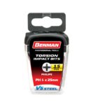 Μύτες σταυρού Benman PH1 x 25mm 74112 σετ 15τμχ - Image 3