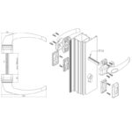 Χειρολαβή αλουμινίου διπλή ΗΦΑΙΣΤΟΣ X-302 - Image 3