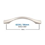 Πόμολα επίπλων λαβή IMPORT HELLAS 6226/96 νίκελ ματ - Image 2