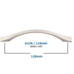 Πόμολα επίπλων λαβή IMPORT HELLAS 6226/128 νίκελ ματ - Image 2