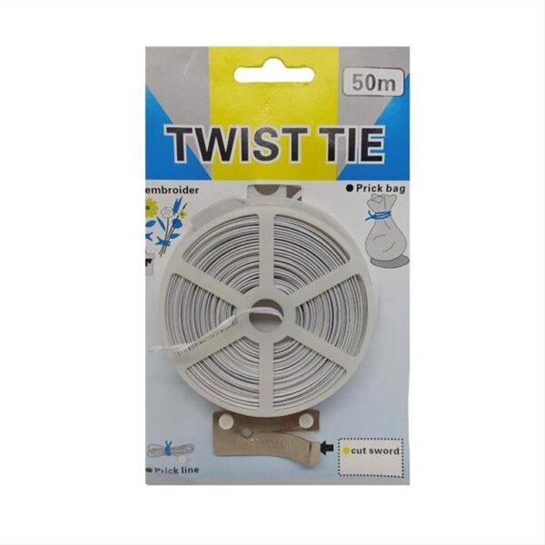 syrma-loyloydion-Twist-Tie-koyloyra-50m-leyko