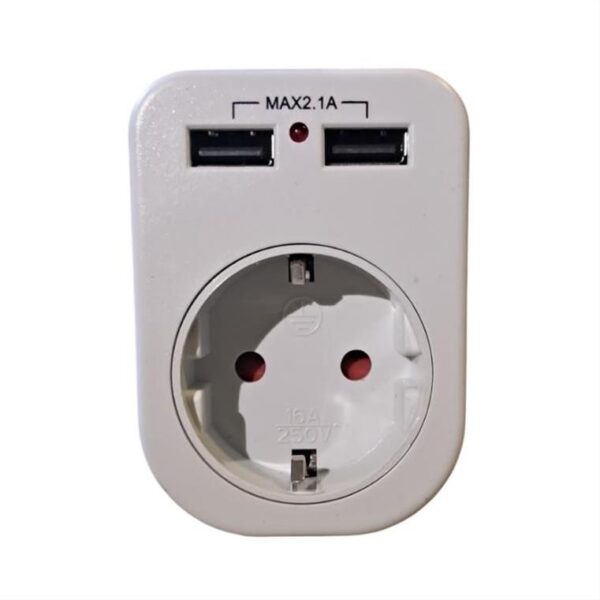 antaptoras-soyko-me-dyo-thyres-USB-18W-16A-LINEME-22-00603
