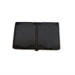 dipli-priza-gia-exoteriki-hrisi-me-kapaki-mayri-IP54-LINEME-50-00514-2