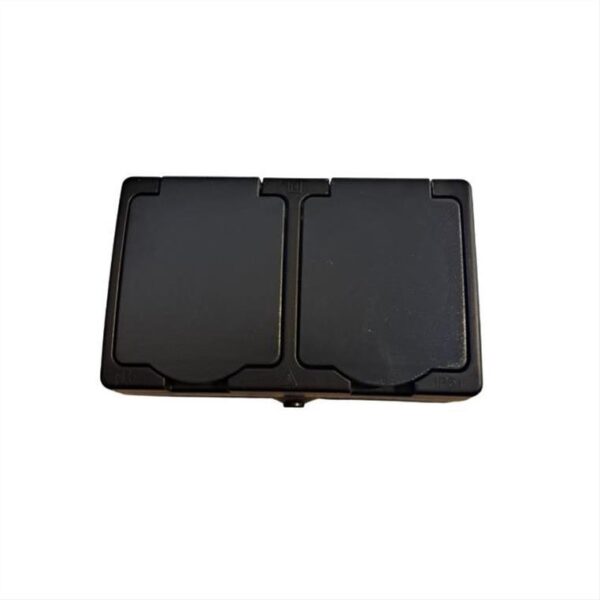 dipli-priza-gia-exoteriki-hrisi-me-kapaki-mayri-IP54-LINEME-50-00514-2