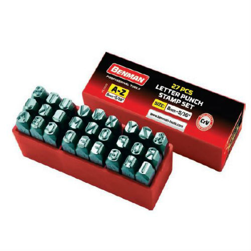 Χτυπητά γράμματα 5mm σετ 27 τμχ BENMAN 71007