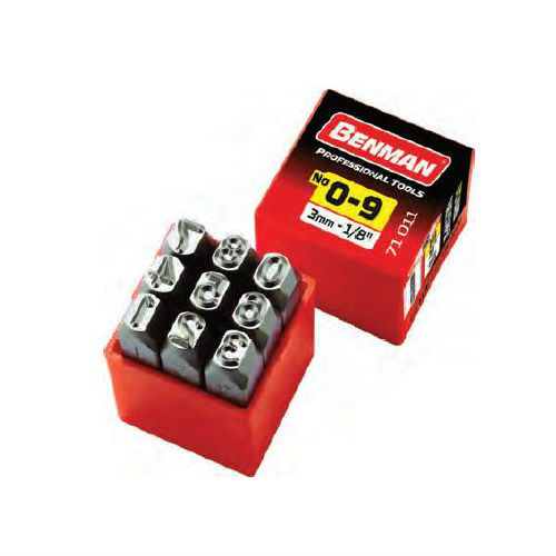 Χτυπητοί αριθμοί 5mm σετ 9 τμχ BENMAN 71012