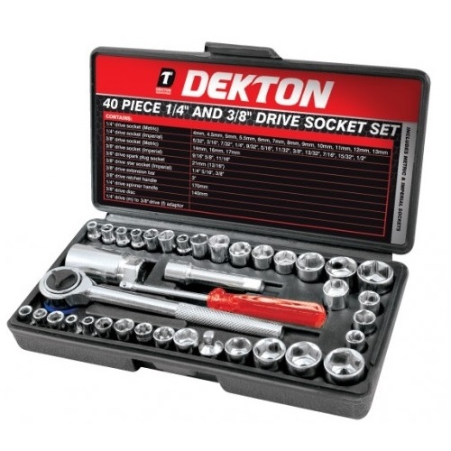 Σετ καστάνιας 1/4 & 3/8 με 40 εξαρτήματα DT85110