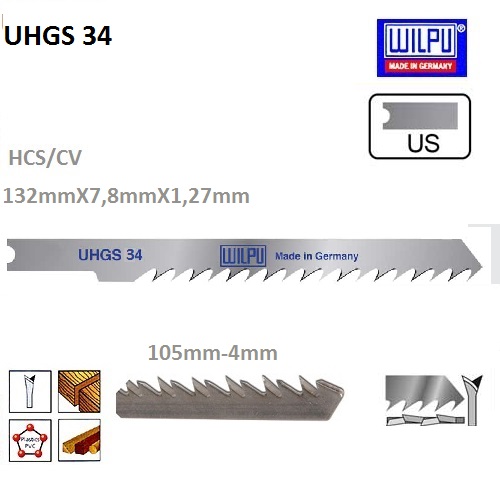 Λάμα σέγας για ξύλο UHGS 34 - Image 2